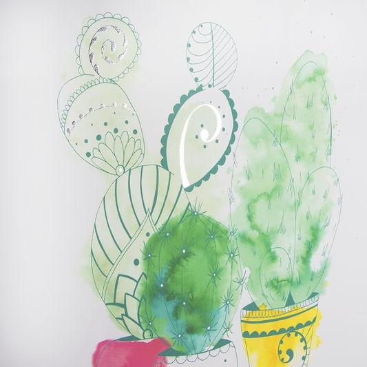 Bezrámový obraz - tisk na plátně - 105875, Cactus Craze, Graham & Brown
