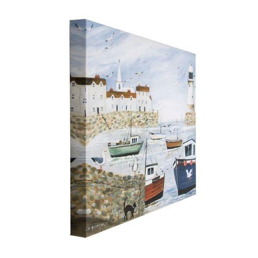 Bezrámový obraz - tisk na plátně - 101568, Harbourside Lighthouse, Wall Art, Graham Brown