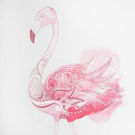 Bezrámový obraz - tisk na plátně - 105874, Fabulous Flamingo, Graham & Brown
