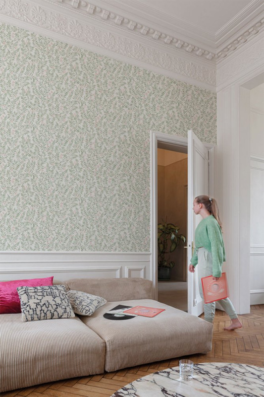 Vliesová tapeta, větvičky, listy MN3409, Maison, Grandeco 1