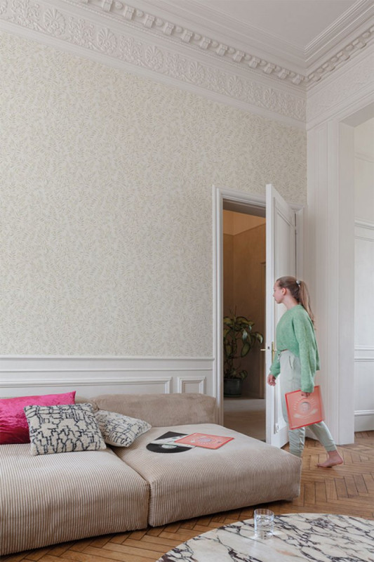 Vliesová tapeta, větvičky, listy MN3402, Maison, Grandeco 1